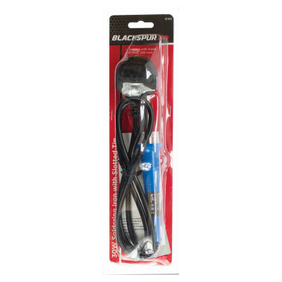 Blackspur 30W Soldering Iron with Slotted Tip BB-SI102 – Electrical, Model Making & DIY Soldering Tool