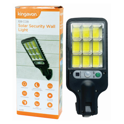 Kingavon 108 COB Solar Security Wall Light