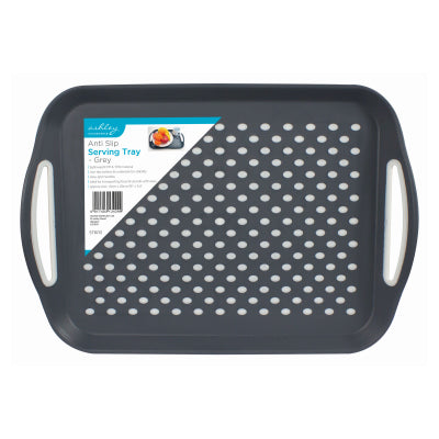 Ashley Anti-Slip Serving Tray Grey 41 x 29cm BB-ST600 – Non-Slip Food & Drinks Tray