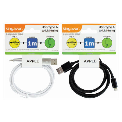 Kingavon 1m USB-A to Lightning Cable