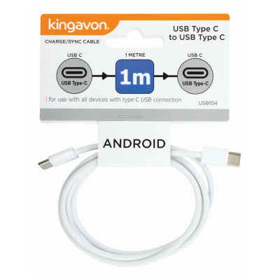 Kingavon 1m USB-C to USB-C Cable