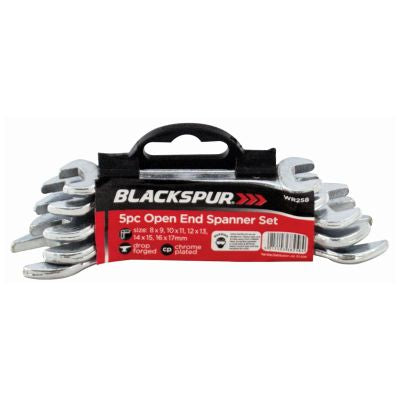 Blackspur 5 Piece Open End Spanner Set