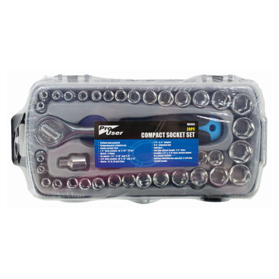 ProUser 39PC Compact Socket Set BB-WR400 – 1/4" & 3/8" Drive Metric & AF Tool Kit