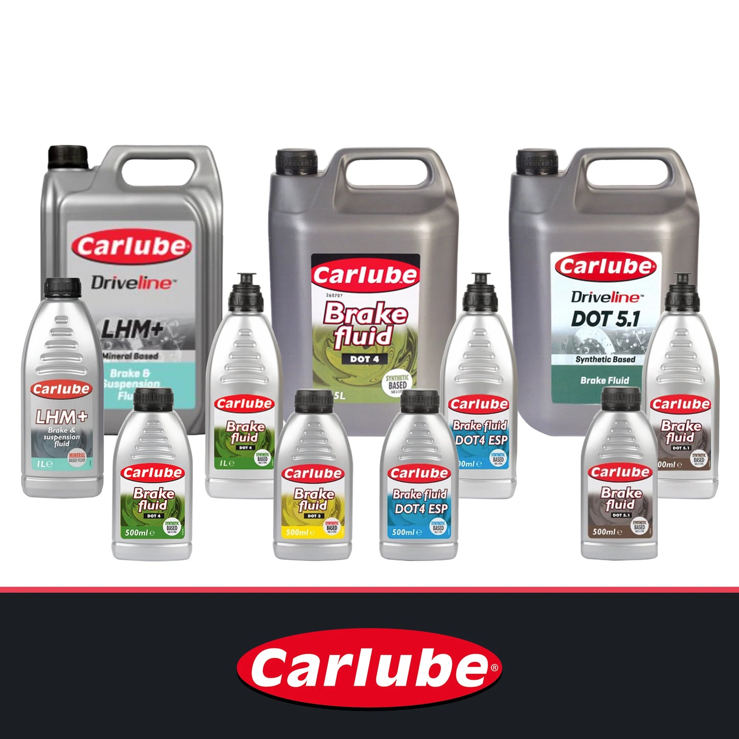 Carlube DOT 3 Brake Fluid 500ml BRF050 – High Quality Automotive Brake Fluid