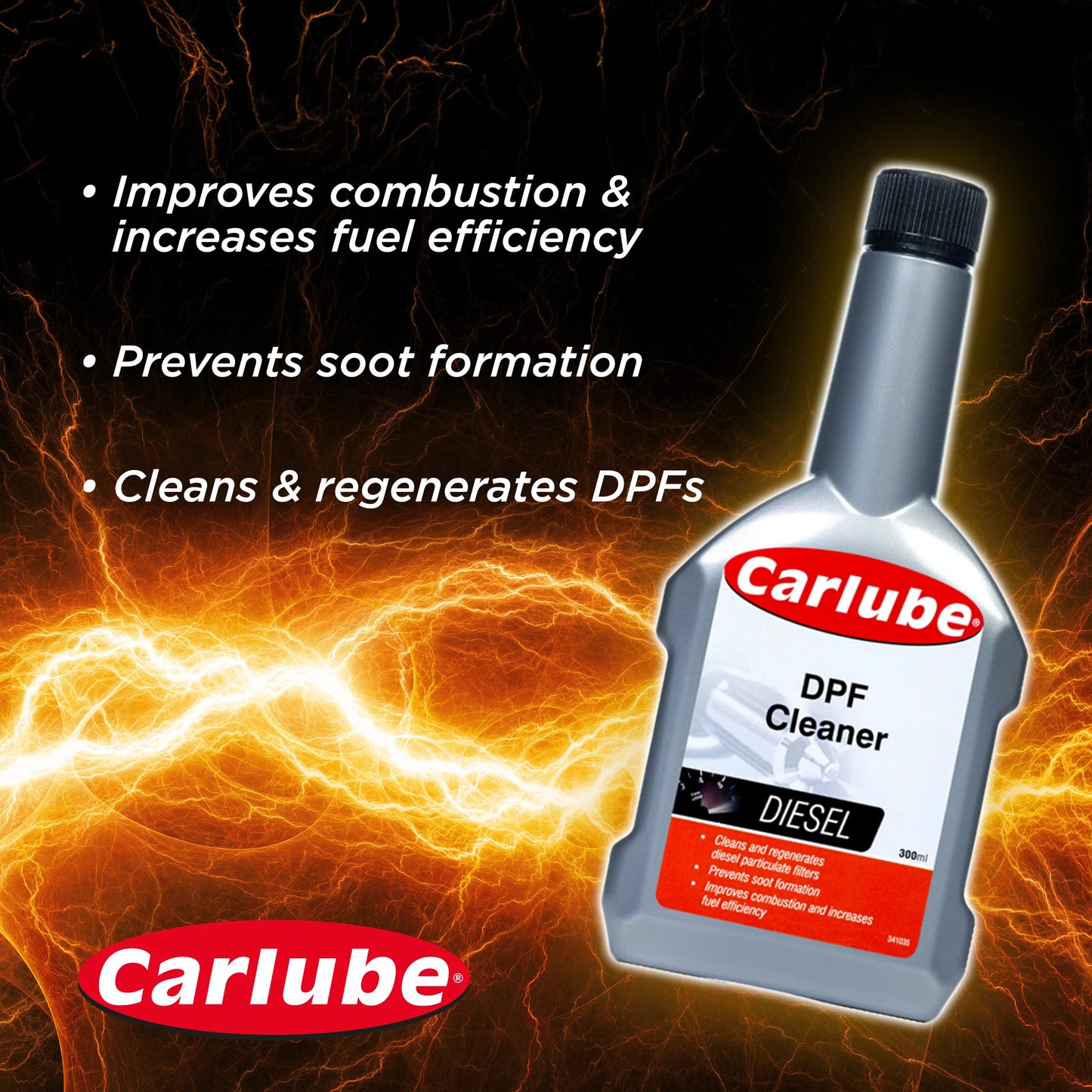 Carlube DPF Cleaner 300ml DPF300 – Diesel Particulate Filter Regeneration & Soot Cleaner