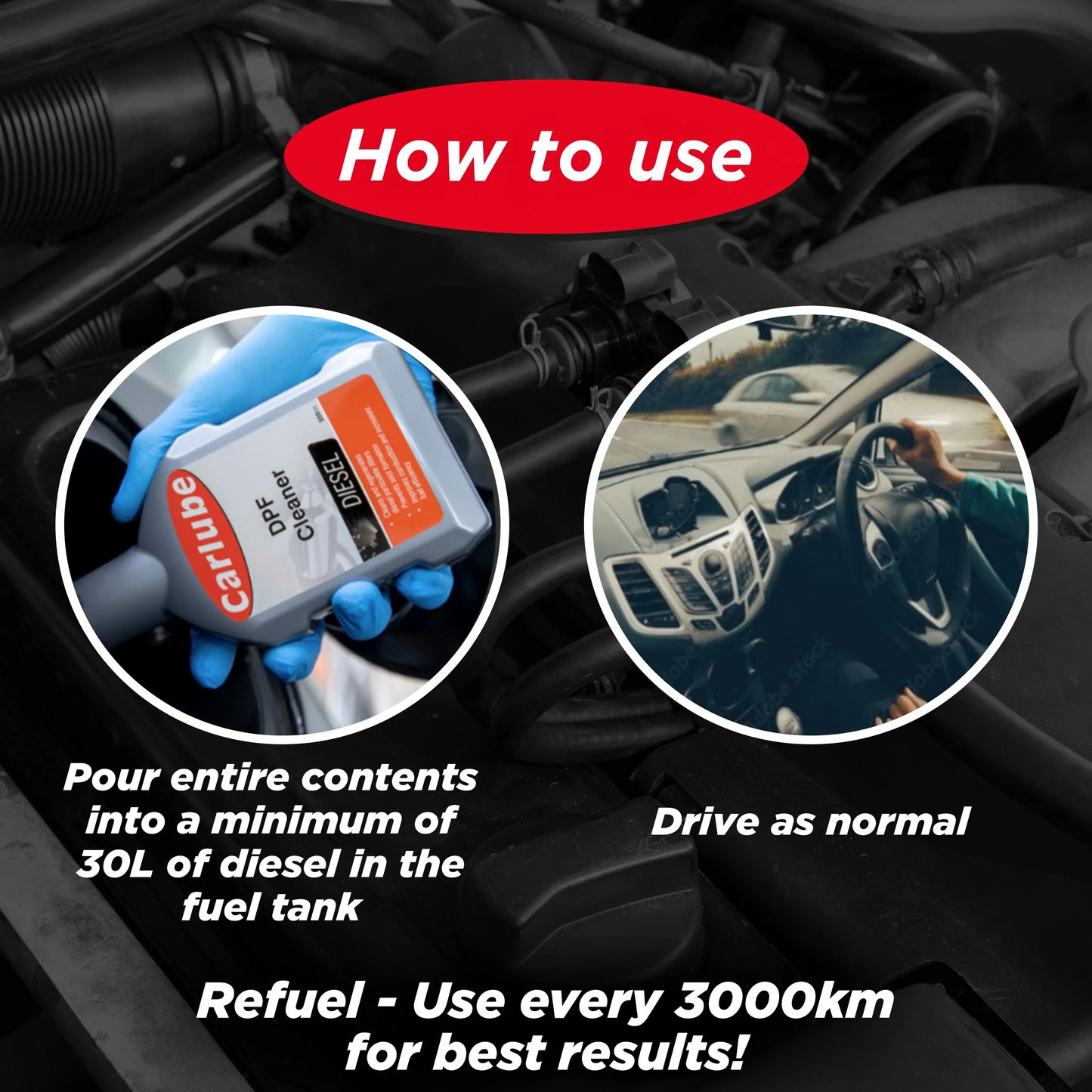 Carlube DPF Cleaner 300ml DPF300 – Diesel Particulate Filter Regeneration & Soot Cleaner