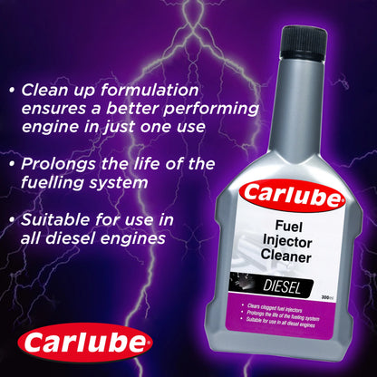 Carlube Diesel Injector Cleaner 300ml QDC300 – Turbo & Direct Injection Fuel System Cleaner
