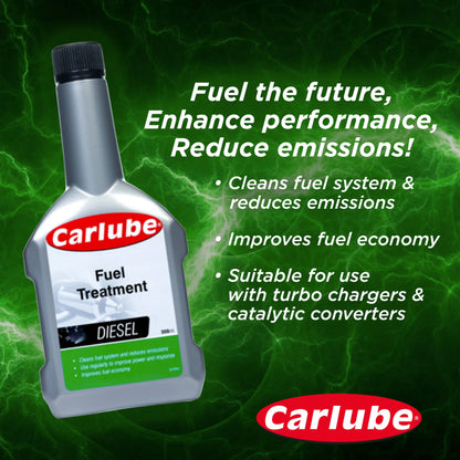 Carlube Diesel Fuel Treatment 300ml QPD300 – Diesel Injector & Fuel System Cleaner