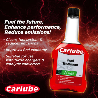 Carlube Petrol Treatment 300ml QPP300 – Fuel Injector & Carburettor System Cleaner
