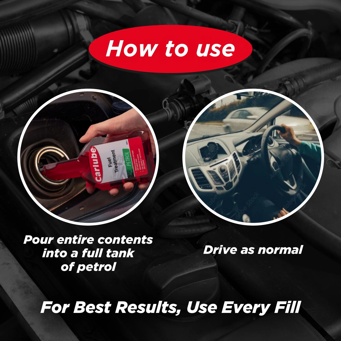 Carlube Petrol Treatment 300ml QPP300 – Fuel Injector & Carburettor System Cleaner