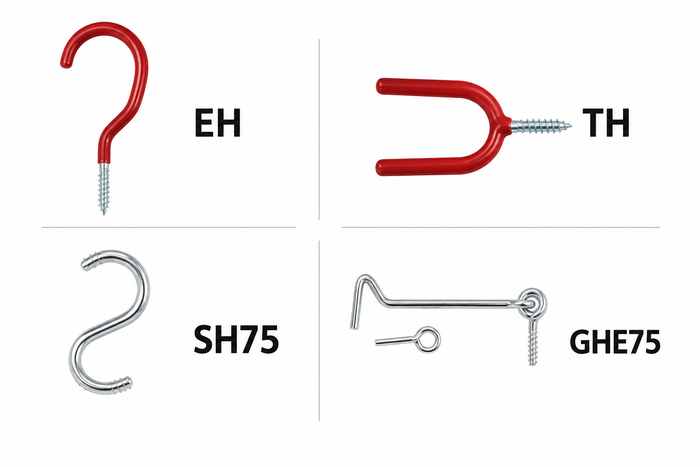Hooks, Eyes & General Fixings