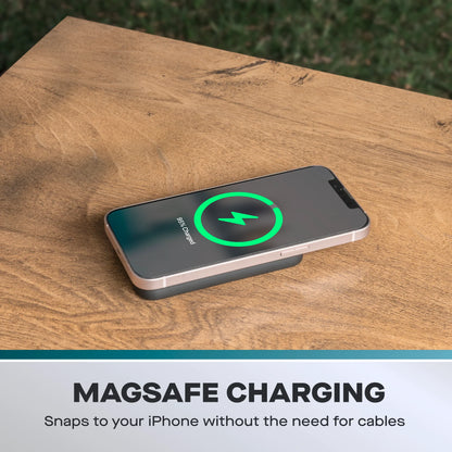 Daewoo 5000mAh MagSafe Wireless Power Bank ELA1443GE – Compact Qi Charger