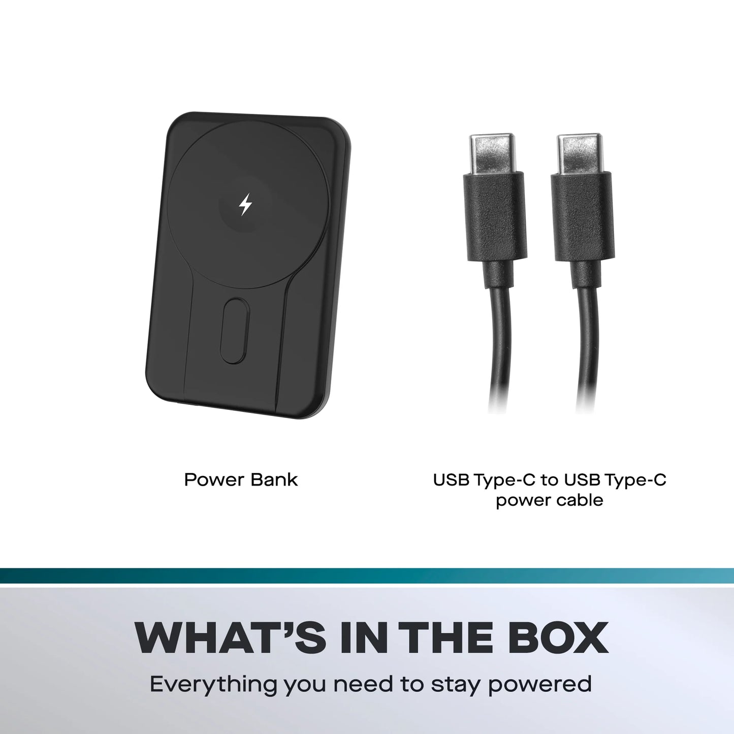 Daewoo 5000mAh MagSafe Wireless Power Bank ELA1443GE – Compact Qi Charger