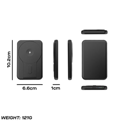 Daewoo 5000mAh MagSafe Wireless Power Bank ELA1443GE – Compact Qi Charger
