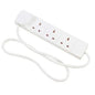 Daewoo EXT1028 4 Way 2m Extension Lead – Surge Protected 4 Gang Power Socket