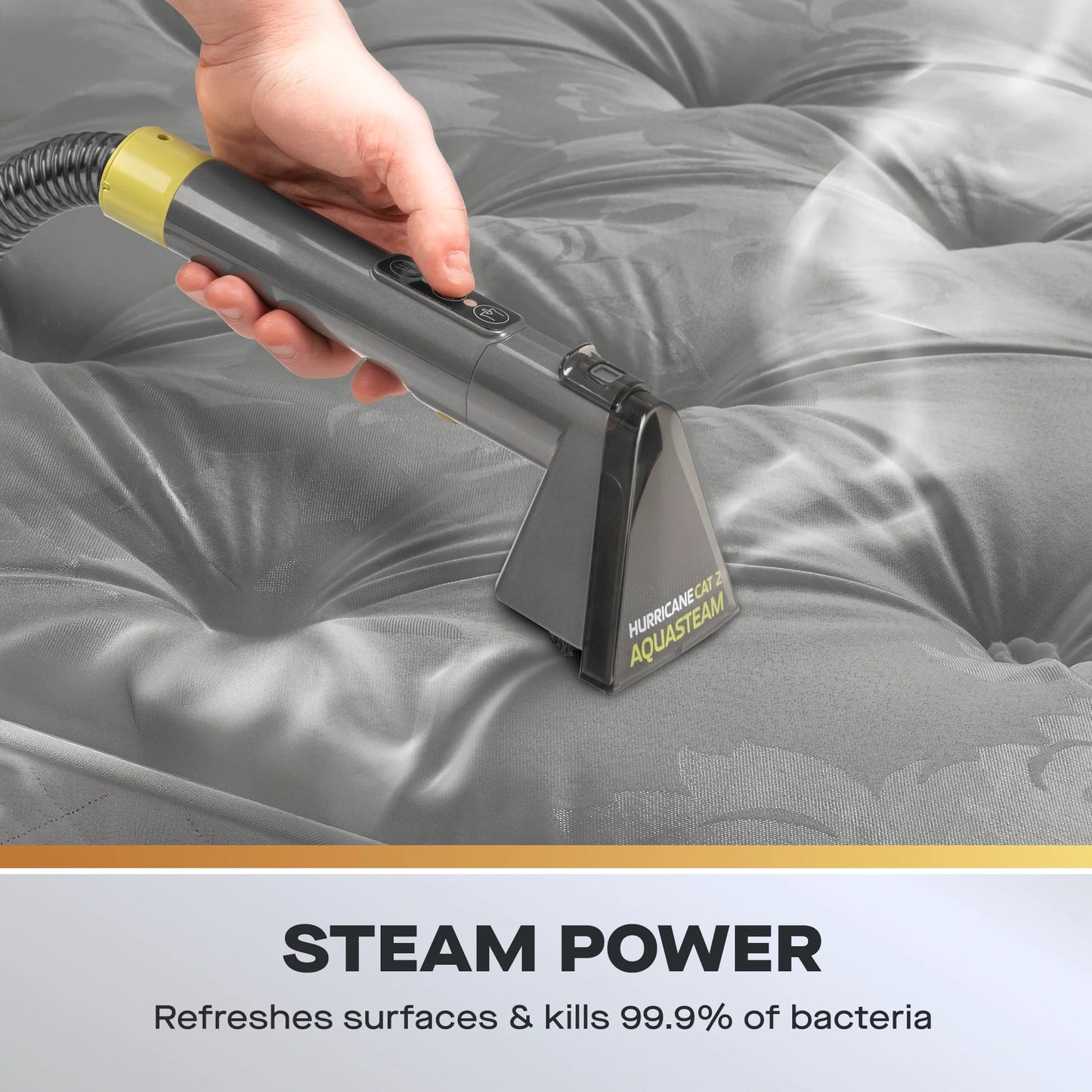 Daewoo Hurricane CAT 2 Aquasteam 1300W 1.4L Upholstery Spot Cleaner Washer– Hot Water Steam Cleaning