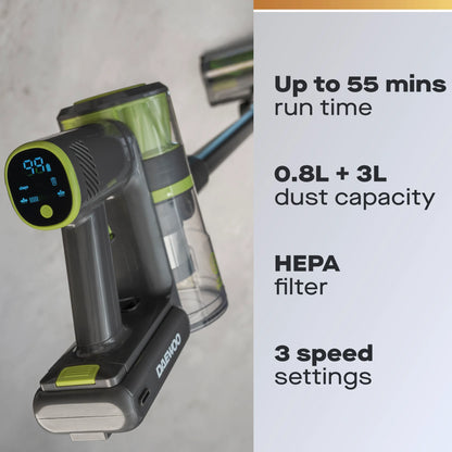 Daewoo Cyclone Freedom Cordless Vacuum Cleaner with Auto Empty System & Charging Station
