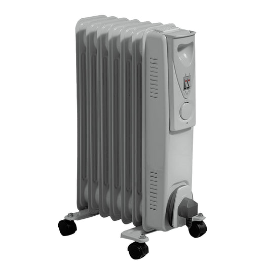 Daewoo 1500W 7-Fin Oil-Filled Radiator with Thermostat
