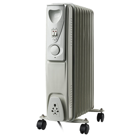 Daewoo 2000W 9-Fin Oil-Filled Radiator with Thermostat