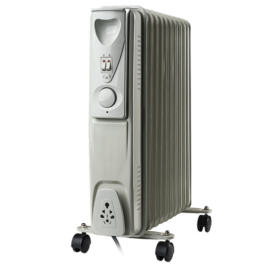 Daewoo 2500W 11-Fin Oil-Filled Radiator with Thermostat