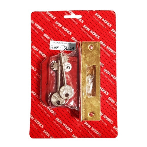 5 Lever Dead Brass 63mm