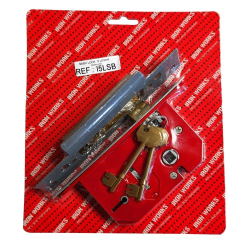5 Lever Sash Brass 63mm