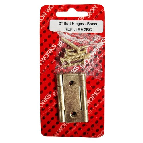 2"Butt Hinge Electric Brassed