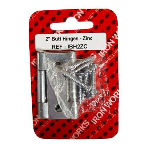 2" Butt Hinge Zinc