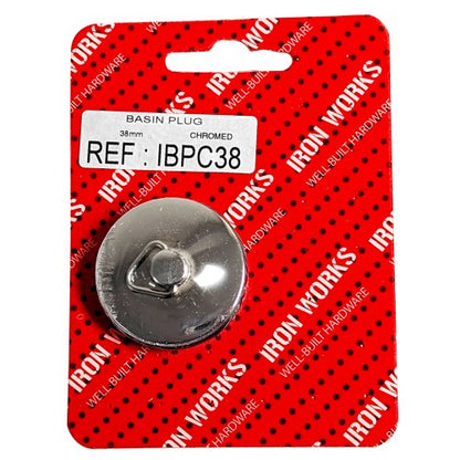 Chrome Basin Plug 38mm