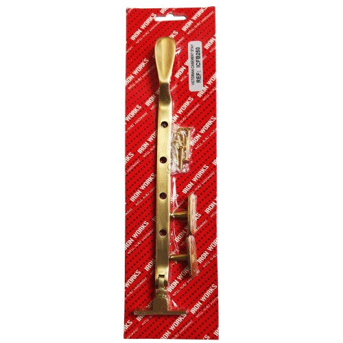 Casement Stay Victorian Brass 250mm
