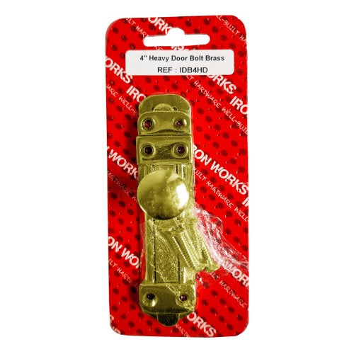 4'' Heavy Brass Door Bolt