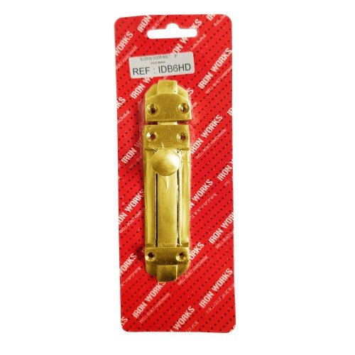 6'' Heavy Brass Door Bolt