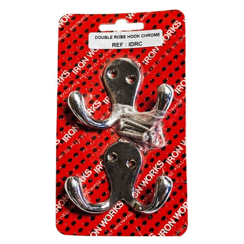 Double Robe Hook Chrome