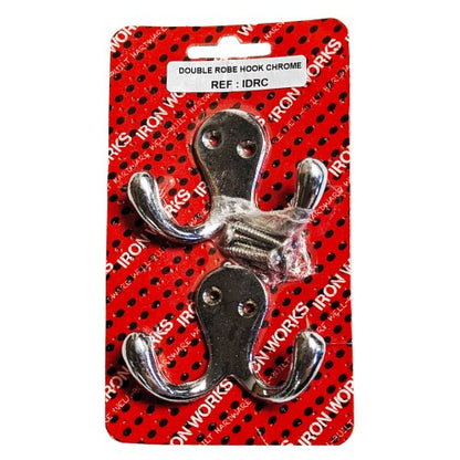 Double Robe Hook Chrome