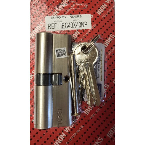 40 x 40 Nickel Plated 3 Keys