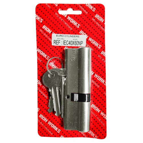 40 x 60 Nickel Plated 3 Keys