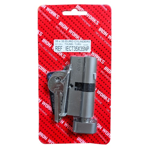 Euro Thumb Cylinder 35 x 35 3 Keys