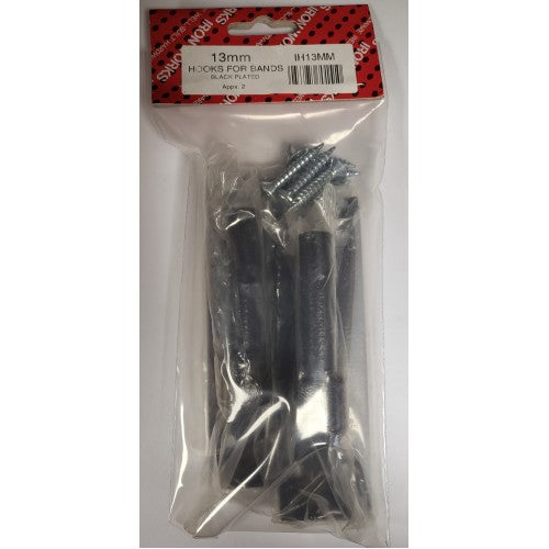 13mm Hooks Only for bands Black