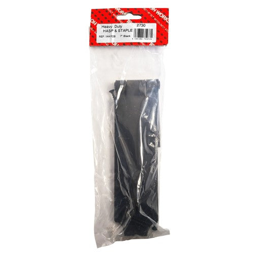 7'' Heavy Black Hasp