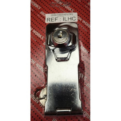 Locking Cylinder Hasp & Staple Zinc