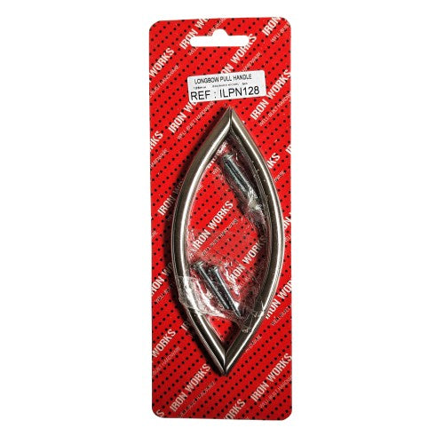 Longbow Pull Brushed Nickel 128mm