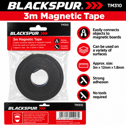 Blackspur 3m Magnetic Tape TM310