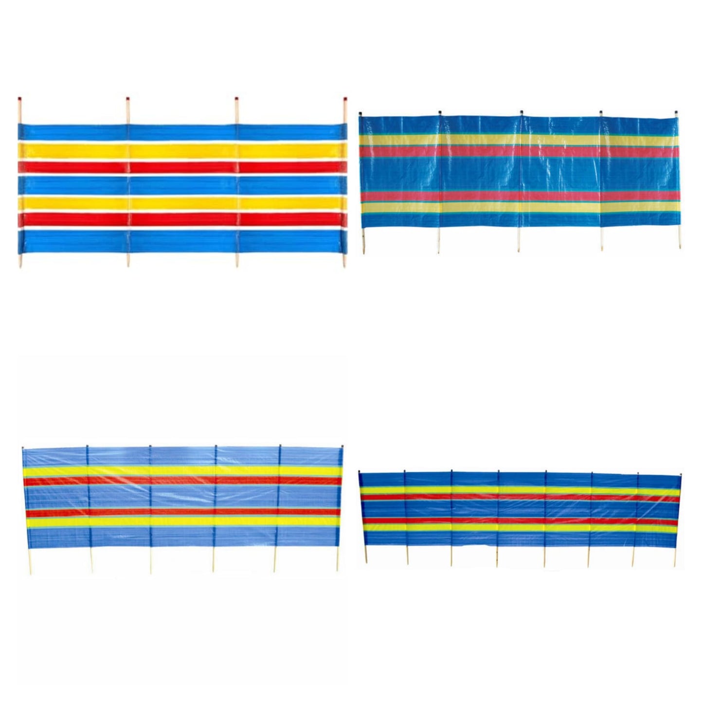 Redwood Windbreak Wooden Poles With Rubber Caps - Size Varient