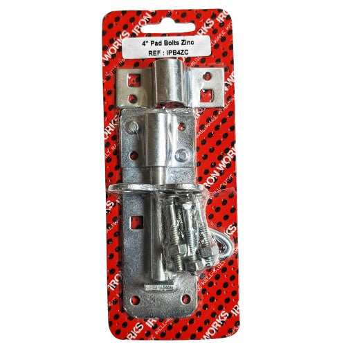 4'' Pad Bolts Zinc