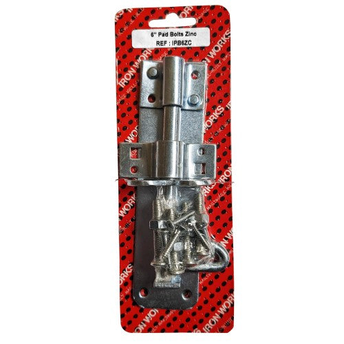 6'' Pad Bolts Zinc