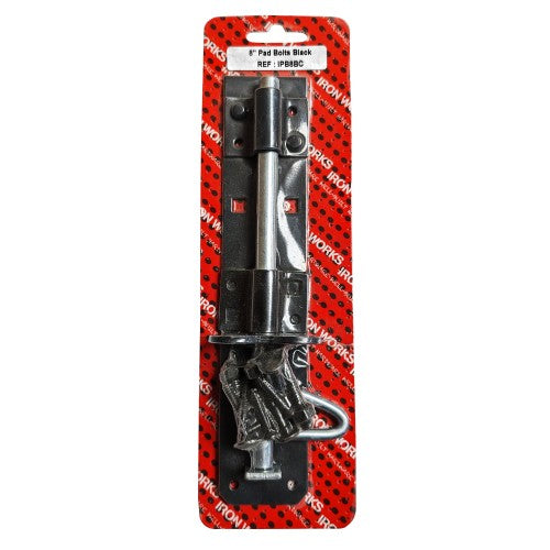 8'' Pad Bolts Black