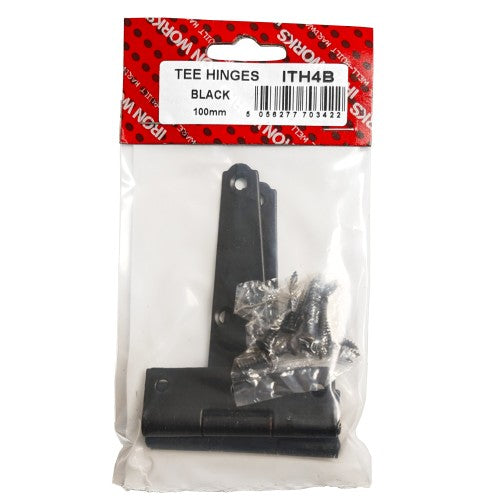 4" Tee Hinge Black