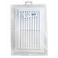 9 x 6 Louvre Vent White Plastic