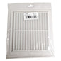 9 x 9 Louvre Vent White Plastic