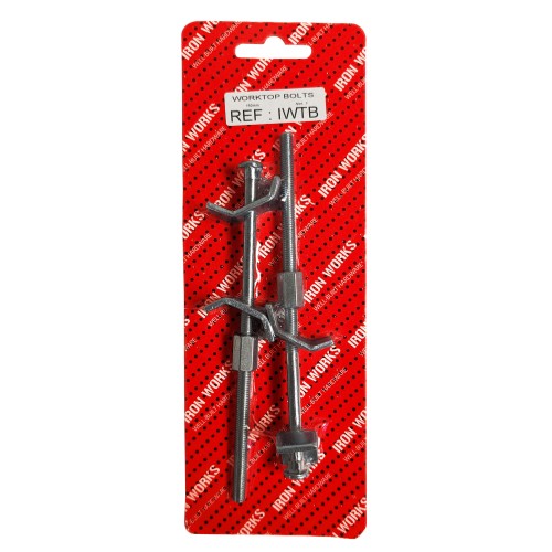 150mm Worktop Bolt Zinc Plated